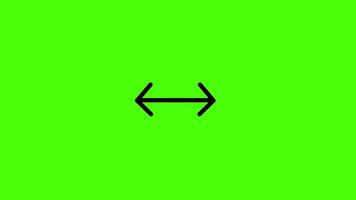Dynamic green screen directional animation with flowing arrow-shaped dotted patterns in seamless motion. Perfect for directional visual effect video