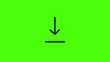 Dynamic green screen download pointer arrow animation with flowing arrow-shaped dotted patterns in seamless motion. Perfect for directional visual effects, overlays. video