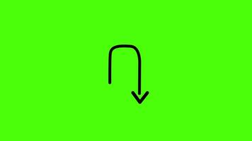 Dynamic green screen arrow dotted animation with flowing arrow-shaped dotted patterns in seamless motion. Perfect for directional visual effects, overlays and motion video