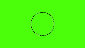 Dynamic green screen arrow dotted animation with flowing arrow-shaped dotted patterns in seamless motion. Perfect for directional visual effects. video