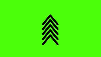 Dynamic green screen directional animation with flowing arrow-shaped dotted patterns in seamless motion. Perfect for directional visual effects, overlays. video