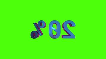 3D text looped animation with discount sale on red black white 4k background. super offer discount. video