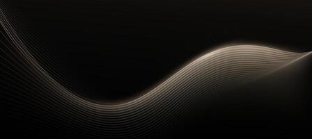 Modern abstract Brown wave on dark background,tech banner, corporate business concept, hi-tech abstract background illustration for business or presentation vector