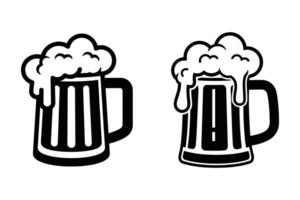 Refreshing Frothy Beverage Mug Illustration vector