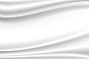 White silk cloth fabric wave overlapping with light and shadow. white and gray abstract texture background. copy space for web design vector