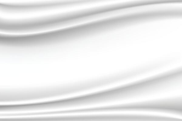 White silk cloth fabric wave overlapping with light and shadow. white and gray abstract texture background. copy space for web design