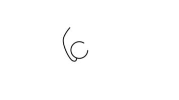 Animated commission icons in thin line style video