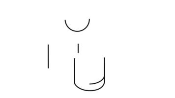 Animated earnings icons in thin line style video