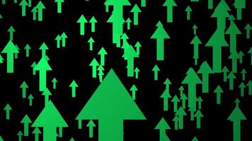 un' serie di nero freccia animazione su un' verde schermo sfondo, ideale per movimento grafica, e creativo attività commerciale presentazioni. adatto per editori bisognoso un animato freccia effetto. video