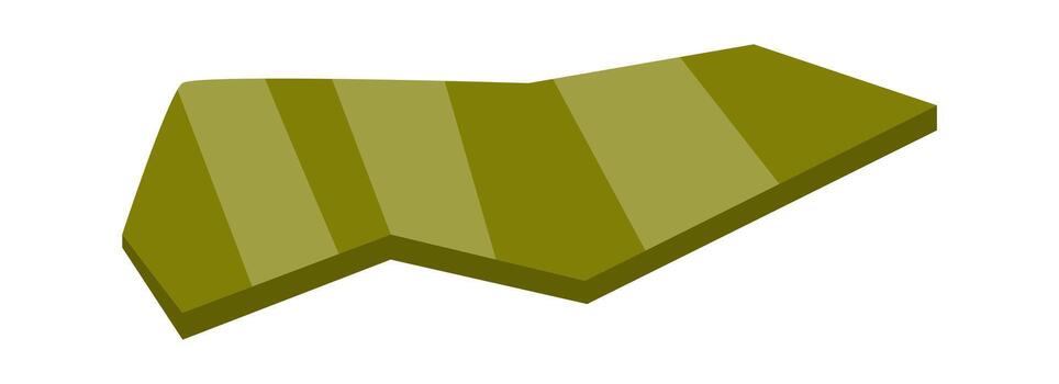 pedazo de roto vaso plano icono basura clasificación y utilización vector