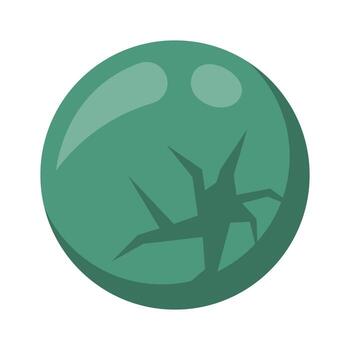 roto vaso pelota plano icono basura clasificación y utilización vector