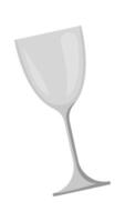 Glass goblet flat icon Trash sorting and utilization vector