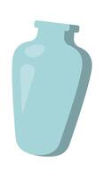 Glass vase flat icon Trash sorting and utilization Illustration vector