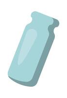 Glass jar flat icon Trash sorting and utilization Flat Illustration vector