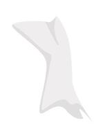 Crumpled paper garbage flat icon Waste sorting and utilization vector
