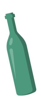 vaso botella plano icono basura clasificación y utilización plano ilustración icono vector