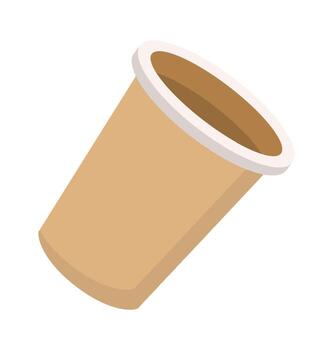 papel taza basura plano icono residuos clasificación y utilización vector