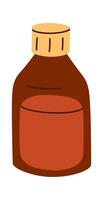 Cosmetics flat icon Moisturizing lotion Beauty procedure vector