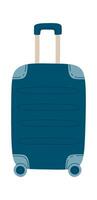 Suitcase for traveling flat icon vector