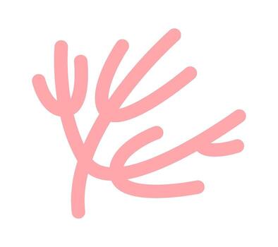 verano resumen elemento plano icono modelo de arbusto vector