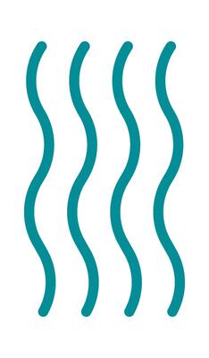 Curly lines abstract pattern flat icon