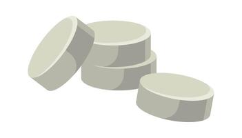 Battery flat illustration Source of power Flat Illustration Icon vector
