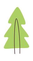 Handdrawn tree illustration Sketch of environment protection Flat Illustration vector