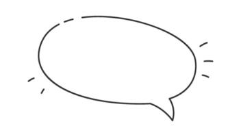 Communication cloud flat icon Greeting and invitation Illustration vector