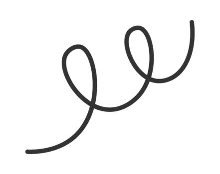 Confetti in line art design element vector