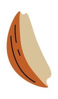 Onion peels flat icon Food waste Sorted organic garbage vector