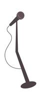 Microphone for singing flat icon Modern musical instrument vector