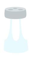 Salt shaker in glass jar vector