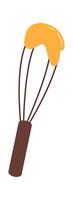 Whipping whisk, Cooking kitchen utensil vector