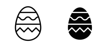 Easter egg icon stock illustration set vector