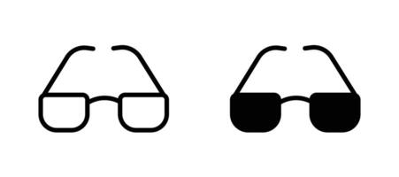 Eye glasses icon stock illustration set vector