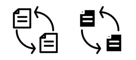 File transfer icon stock illustration set vector