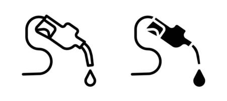 Fuel icon stock illustration set vector