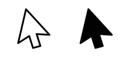 Mouse pointer icon stock illustration set vector