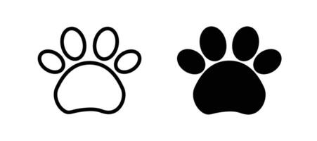 Paw icon stock illustration set vector