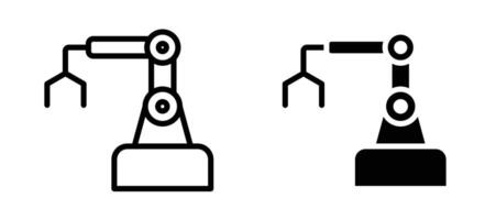 Robot arm icon stock illustration set vector