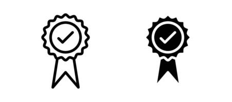 Rosette icon stock illustration set vector