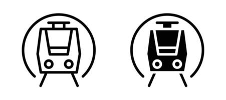Subway icon stock illustration set vector