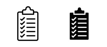 Task list icon stock illustration set vector