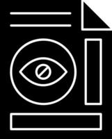 Hide Glyph Icon Design vector