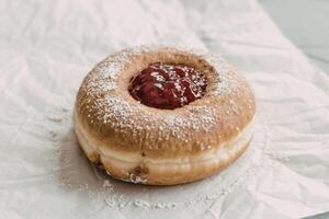 a freshly baked doughnut photo