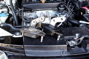 Car engine mount replacement, Engine mounting insulator for auto repair, vehicle maintenance, and part upgrade. photo