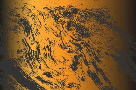 a black and orange abstract background with a wave pattern vector