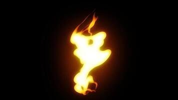 Burning Flame Looping Animation video