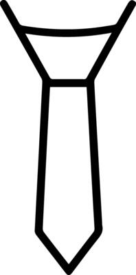 Simple and minimalistic tie icon