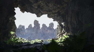 Valley with Towering Rocks video
